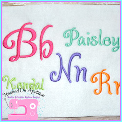 Paisley Embroidery Font