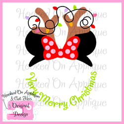 Miss Mouse Reindeer CUT FILE