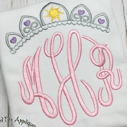 Sun Tiara Embroidery Design